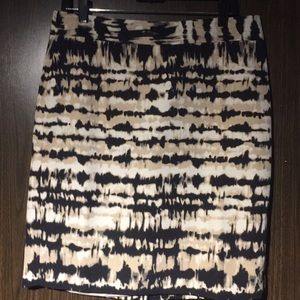 Skirt nice print zipper back